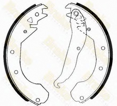 BRAKE ENGINEERING sh2211 -  Комплект тормозных колодок